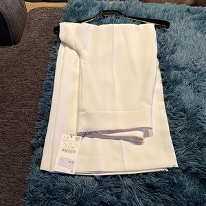 Zara culotte white wide leg pants size L